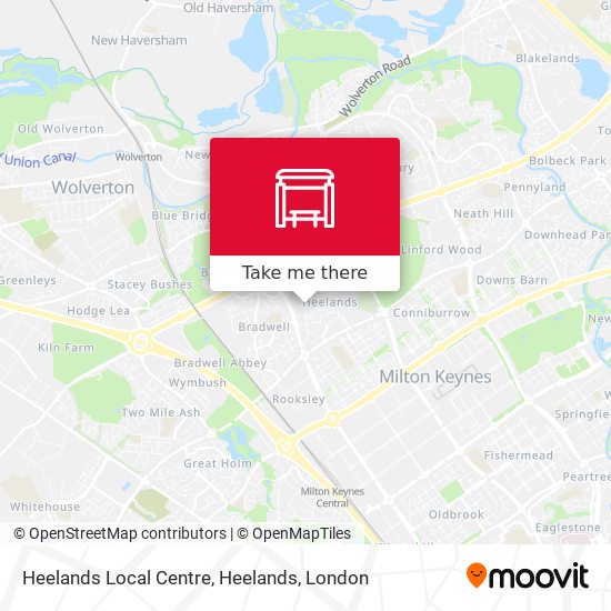 Heelands Local Centre, Heelands map