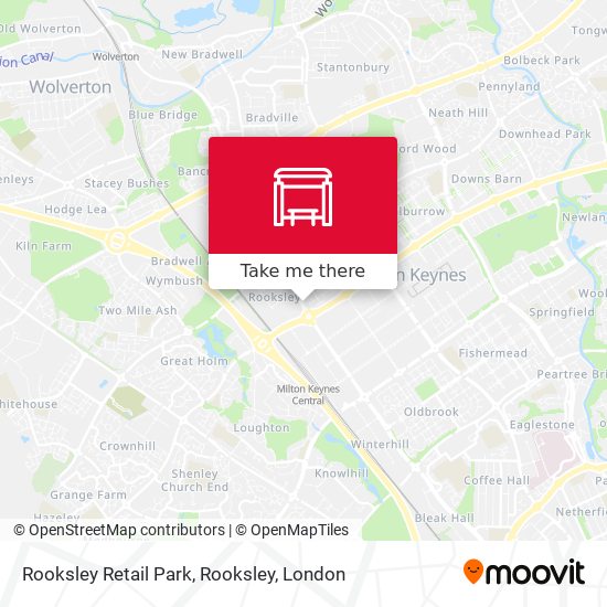 Rooksley Retail Park, Rooksley map