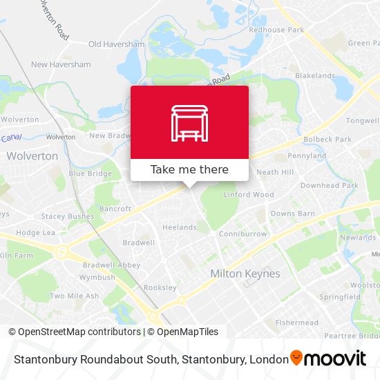 Stantonbury Roundabout South, Stantonbury map
