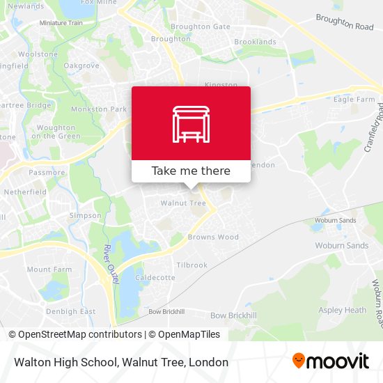 Walton High School, Walnut Tree map