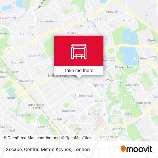 Xscape, Central Milton Keynes map