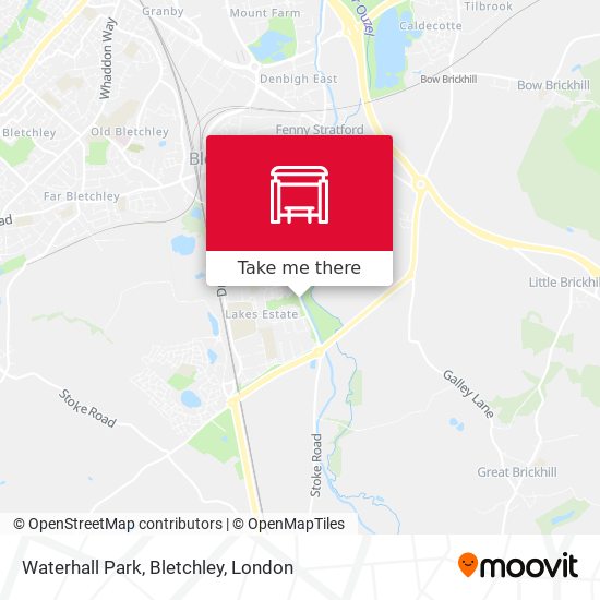 Waterhall Park, Bletchley map