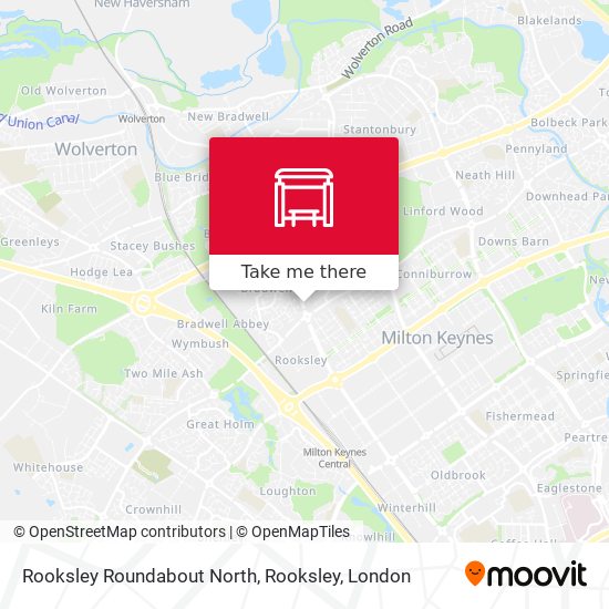 Rooksley Roundabout North, Rooksley map