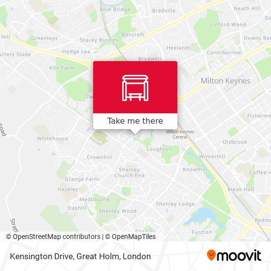Kensington Drive, Great Holm map