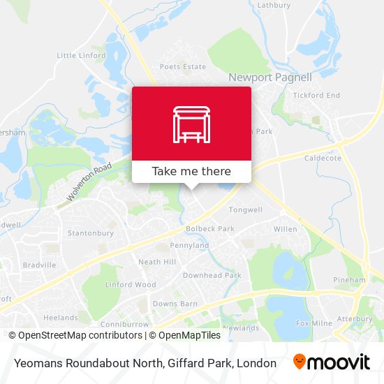 Yeomans Roundabout North, Giffard Park map