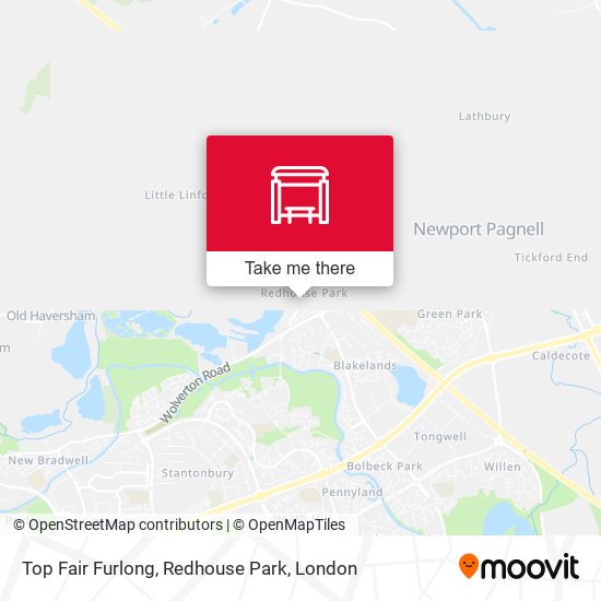 Top Fair Furlong, Redhouse Park map