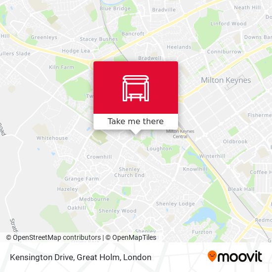 Kensington Drive, Great Holm map