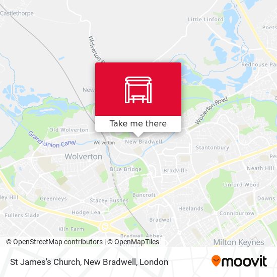 St James's Church, New Bradwell map