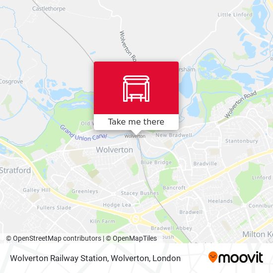 Wolverton Railway Station, Wolverton map