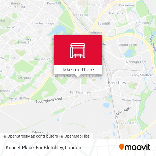 Kennet Place, Far Bletchley map