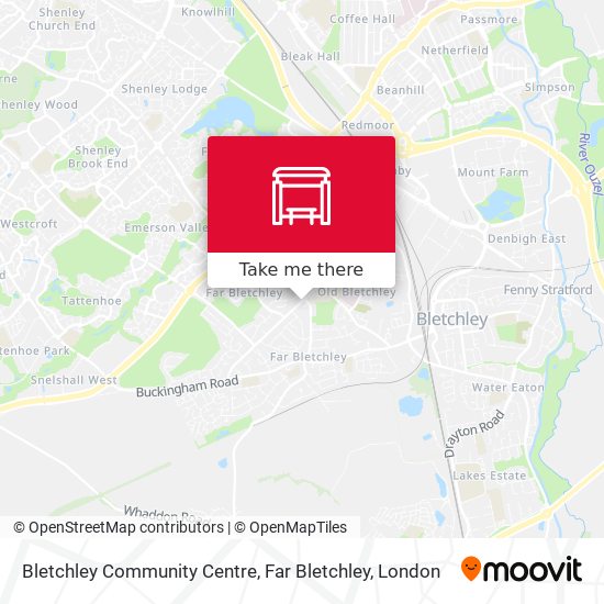 Bletchley Community Centre, Far Bletchley map