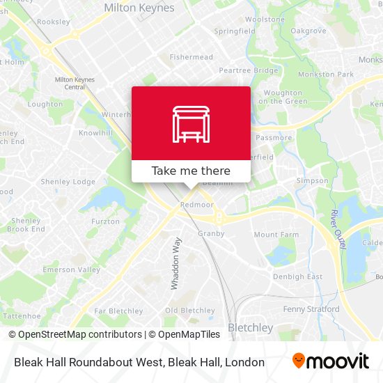Bleak Hall Roundabout West, Bleak Hall map