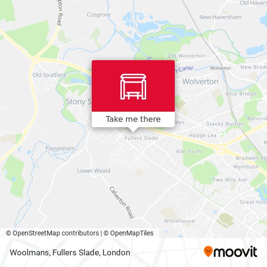 Woolmans, Fullers Slade map