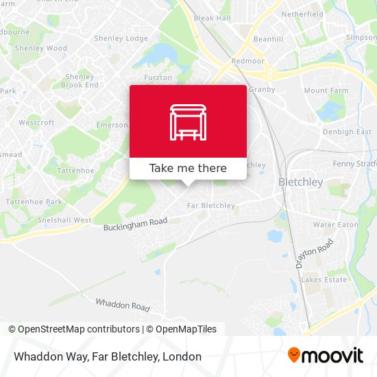 Whaddon Way, Far Bletchley map