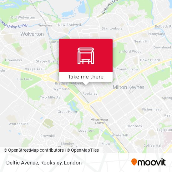 Deltic Avenue, Rooksley map