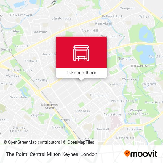 The Point, Central Milton Keynes map