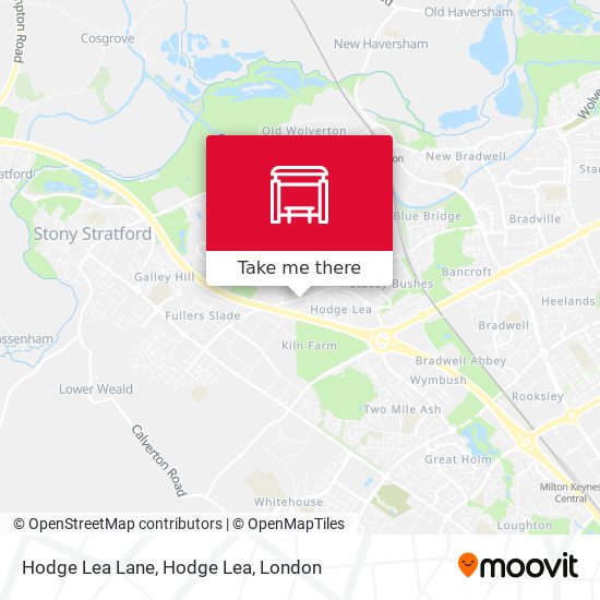 Hodge Lea Lane, Hodge Lea map