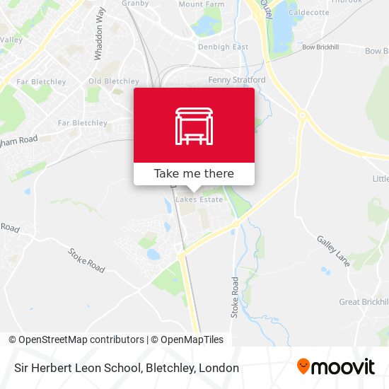 Sir Herbert Leon School, Bletchley map