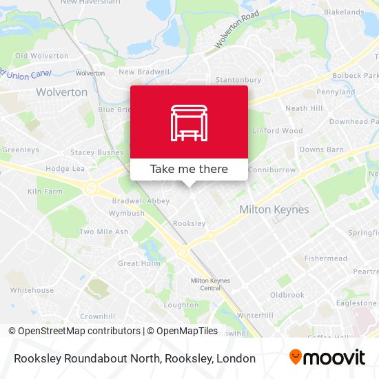 Rooksley Roundabout North, Rooksley map