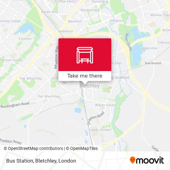 Bus Station, Bletchley map