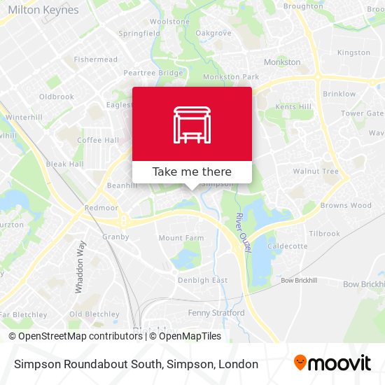 Simpson Roundabout South, Simpson map