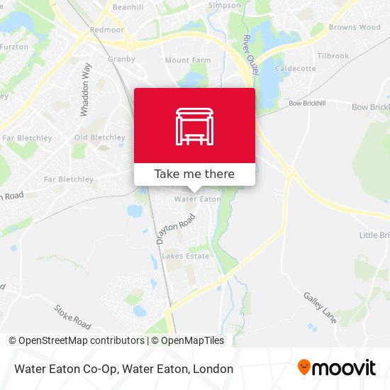 Water Eaton Co-Op, Water Eaton map