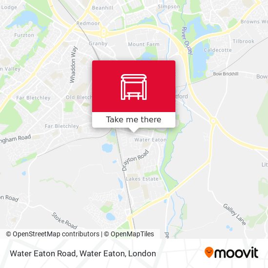 Water Eaton Road, Water Eaton map