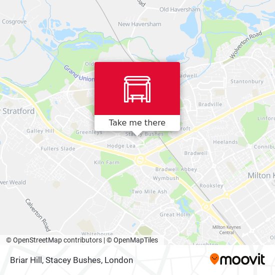 Briar Hill, Stacey Bushes map