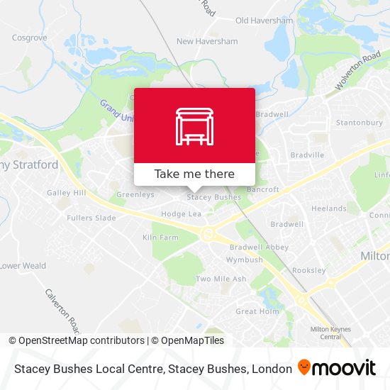 Stacey Bushes Local Centre, Stacey Bushes map
