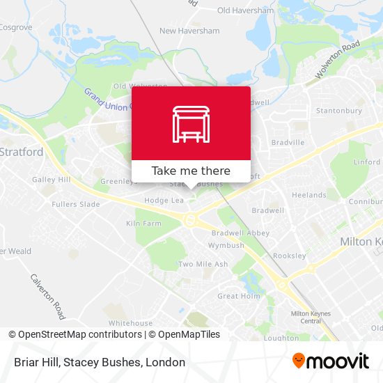 Briar Hill, Stacey Bushes map