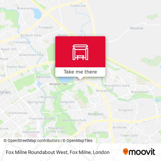 Fox Milne Roundabout West, Fox Milne map