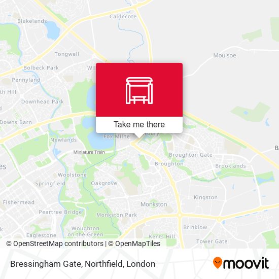 Bressingham Gate, Northfield map