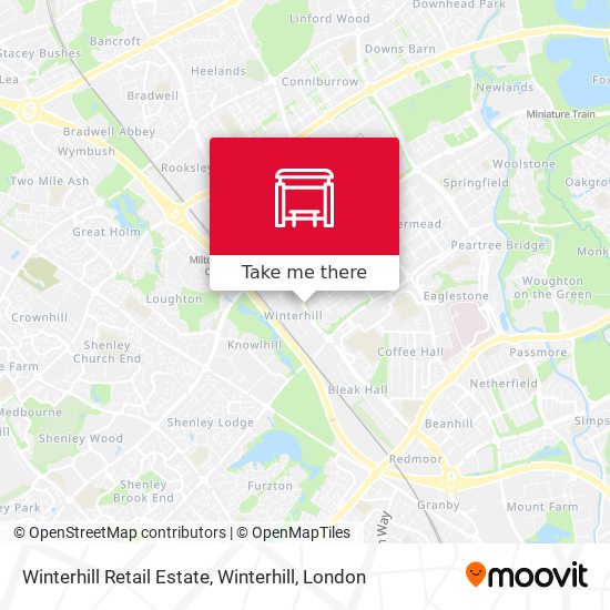 Winterhill Retail Estate, Winterhill map