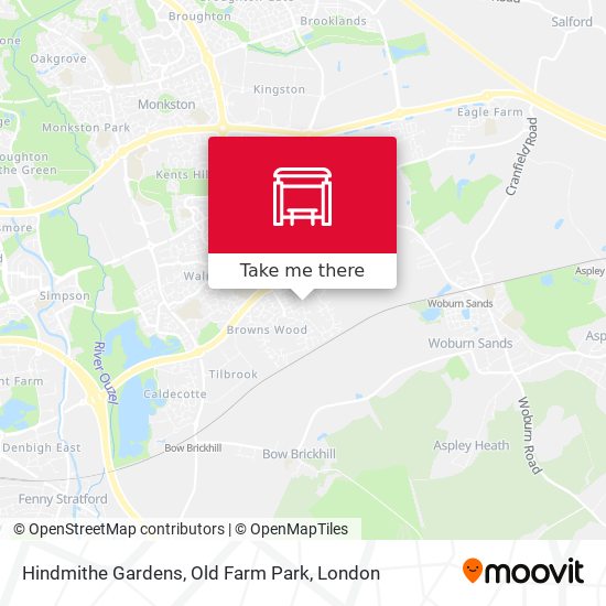 Hindmithe Gardens, Old Farm Park map