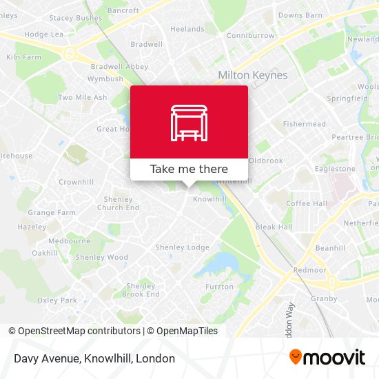 Davy Avenue, Knowlhill map