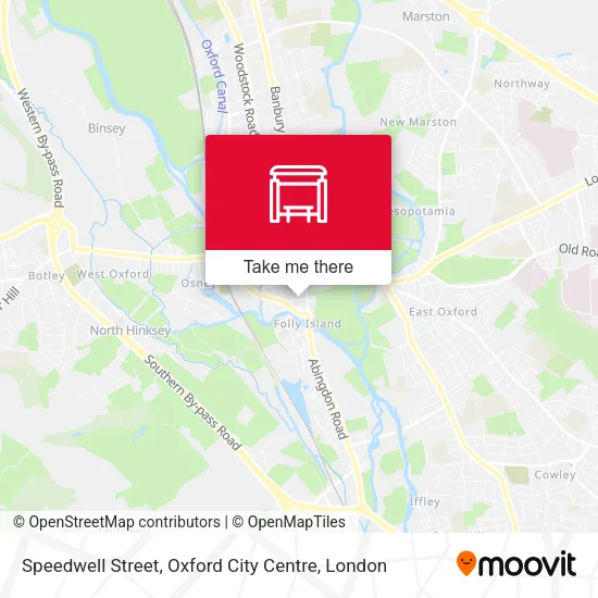 Speedwell Street, Oxford City Centre map