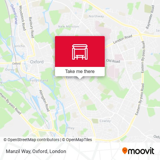 Manzil Way, Oxford map