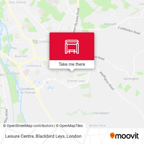 Leisure Centre, Blackbird Leys map