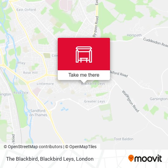 The Blackbird, Blackbird Leys map