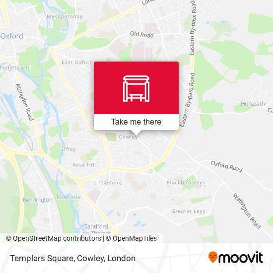 Templars Square, Cowley map