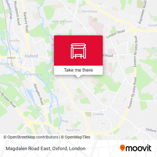 Magdalen Road East, Oxford map