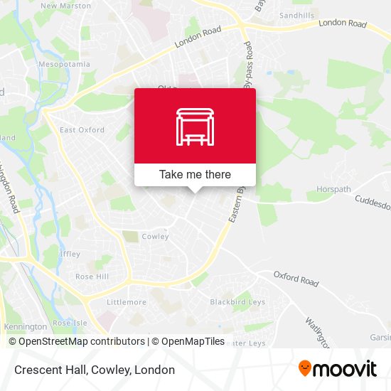 Crescent Hall, Cowley map
