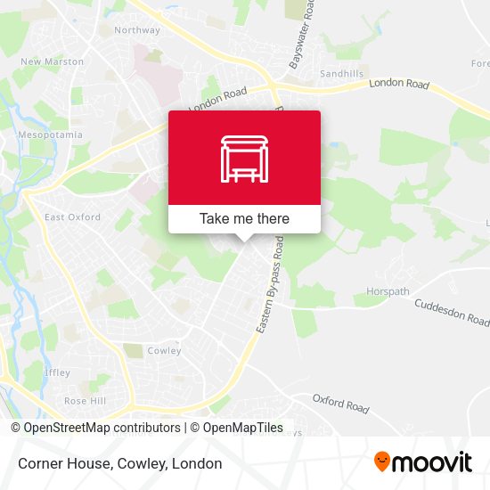 Corner House, Cowley map