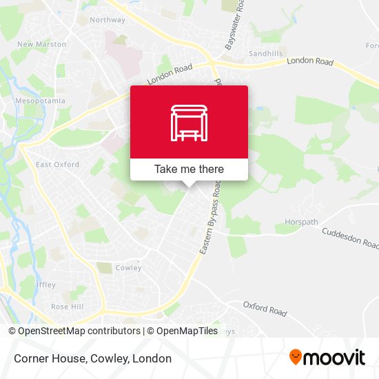 Corner House, Cowley map