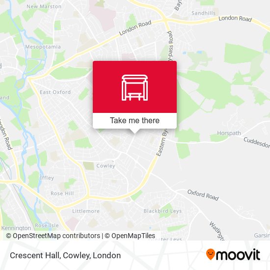 Crescent Hall, Cowley map