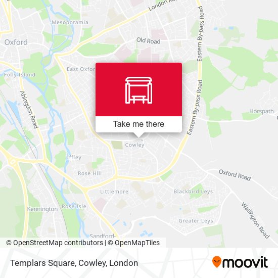 Templars Square, Cowley map