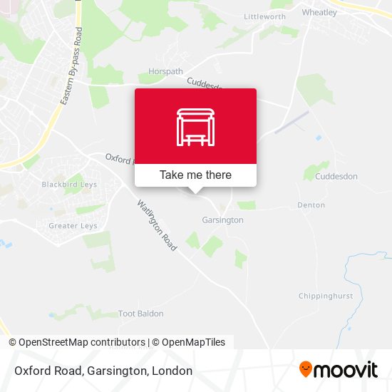 Oxford Road, Garsington map