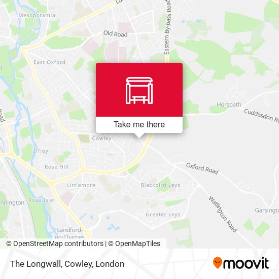 The Longwall, Cowley map