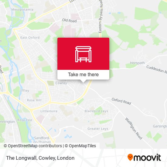 The Longwall, Cowley map