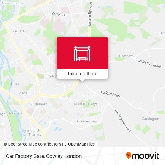 Car Factory Gate, Cowley map